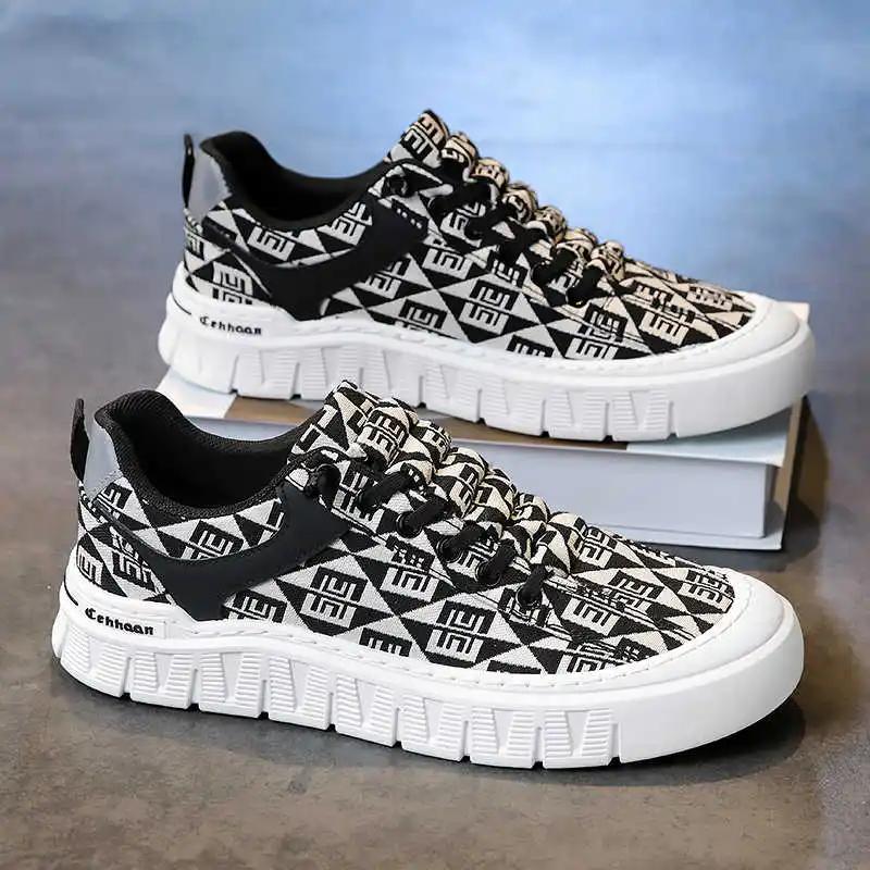 Fashion Soft Sole Plus Size Skate Shoes Man Classic Boots Black High Top Sneakers Sports Sneakersy What's Beskete Styling Best