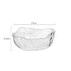 1PCS Glass Salad Bowl Irregular Gold Inlay Edge Fruit Rice Serving Bowls Food Storage Container Dessert Snack Mixing Bowl
