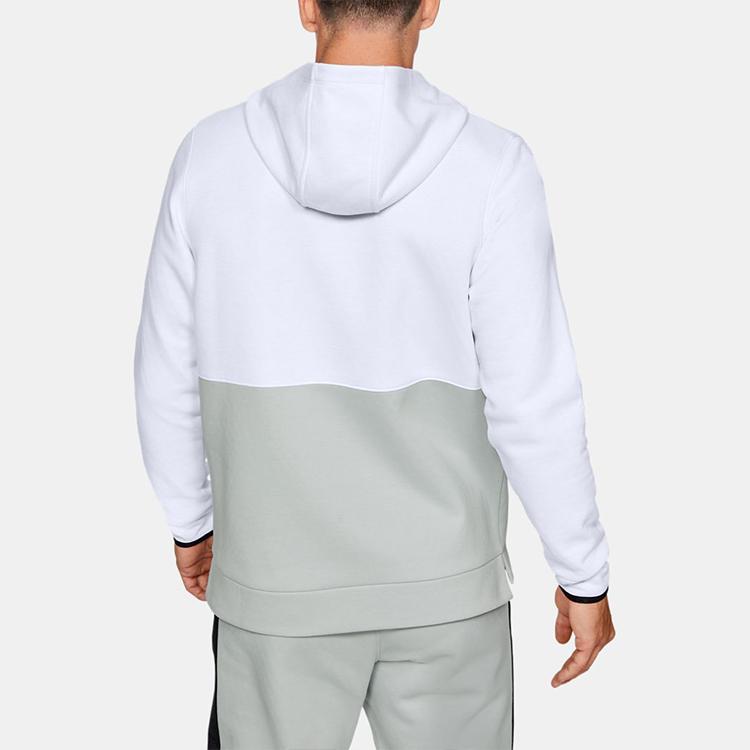 Under Armour Recovery Training Sports Hoodie Men Tops White 1344145-100
