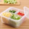 Fresh Keeping Box Refrigerator Onion Ginger Garlic Food Storage Plastic Transparent Drain Food Sealed Box