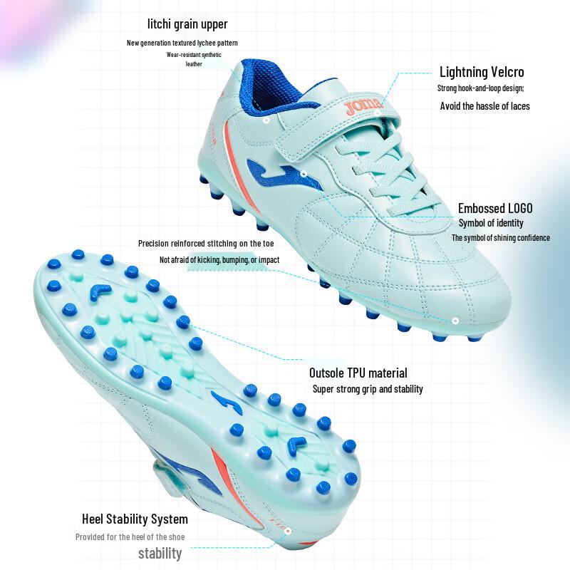 JOMA 2025 Kids' Velcro MG Short Stud Soccer Cleats