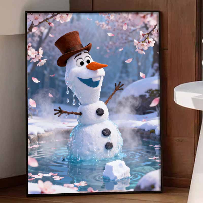 Disney 5D Diamond Painting Set DIY Handmade Diamond Painting Art Production Olaf Spring Diamond Decorative Painting Kit