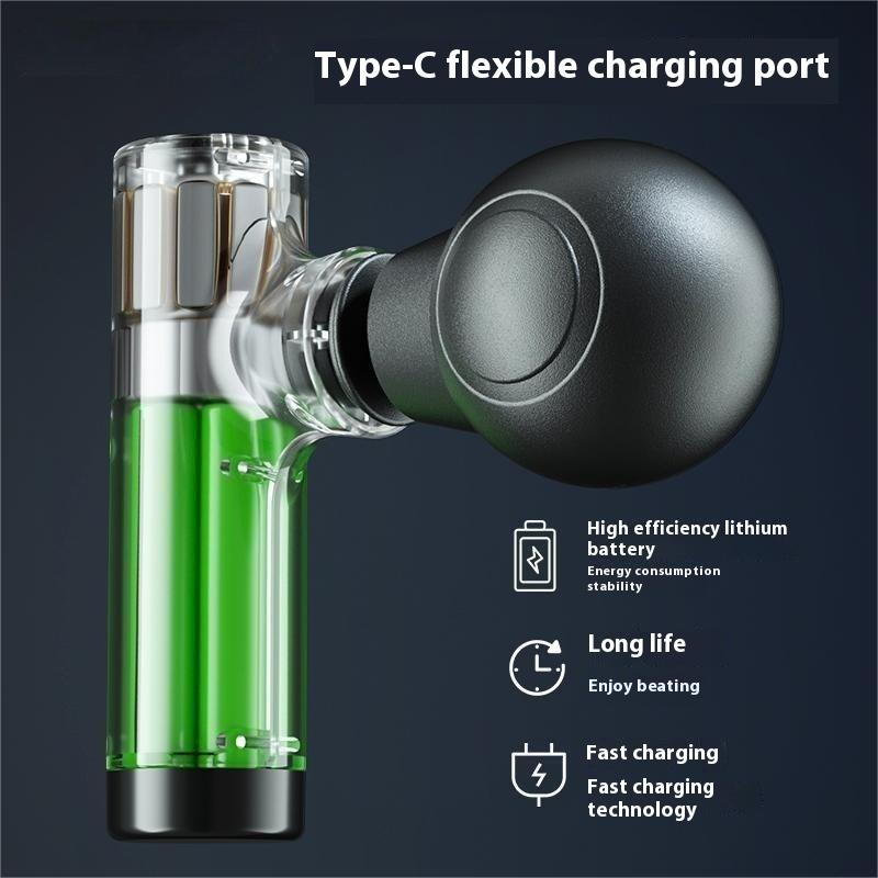Mini Handheld Body Massage Gun 3 Gear Adjustment Mute Deep Tissue Massage for Shoulder Leg Foot Muscles Portable Home Massager