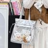 New Style Women's Sweet and Cute Lucky Bag Ulzzang Ita Bag Casual Large-capacity Baby Bag One-shoulder Transparent Handbag