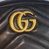 [Pre-Owned] Gucci Quilted Leather GG Marmont Matelassé Belt Bag 38/95 'Black' - Very Good #12QL9CG