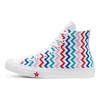 Converse Chuck Taylor All Star High 'Zigzag' Trendy Comfort Multicolor High Top Canvas Shoes Women's Colored Vertical