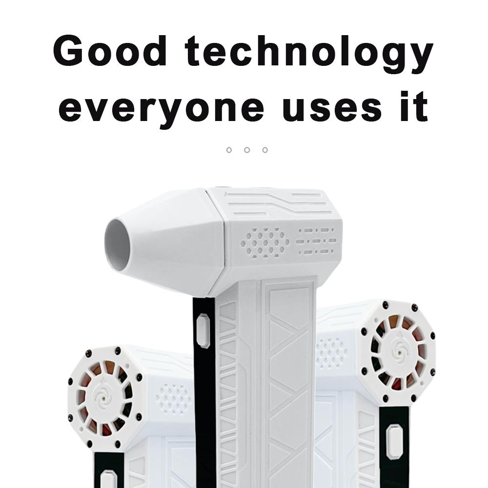 Air Blower 140000RPM Turbo Jet Fan Brushless Motor Handheld Duct Fan 62M/S Portable Type-C Charging with Power Display Ventilado