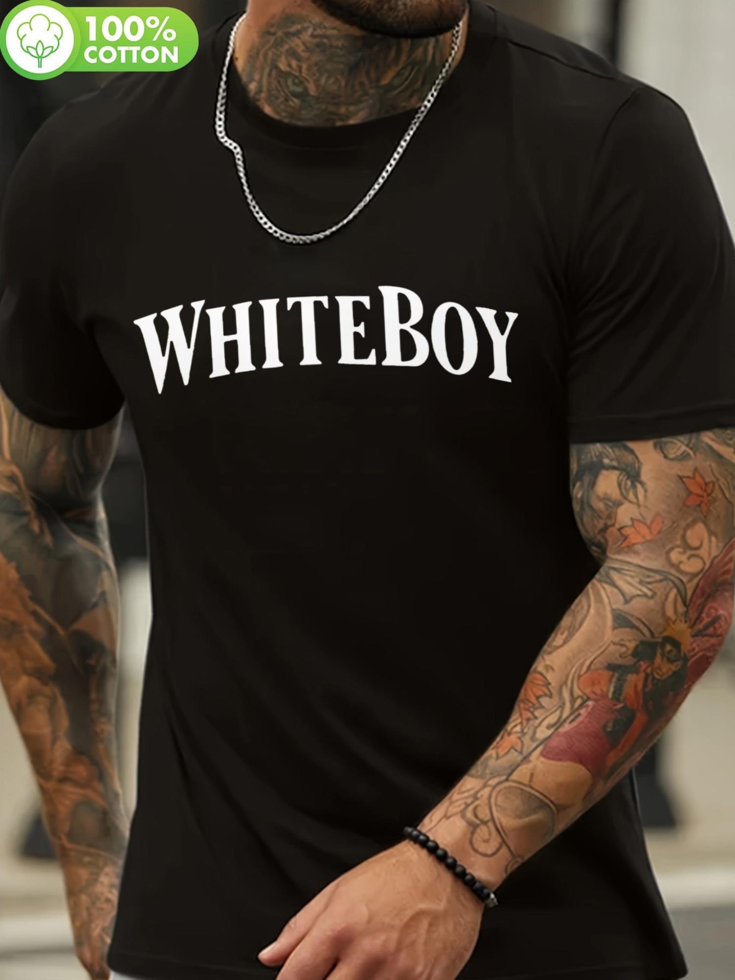 WHITEBOY Graphic T-shirt - 100% Cotton Knit XXXL