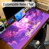 Large Mouse PadSailor Moon Custom Name Text Personalized Desk Mat Non Slip Gaming Pad