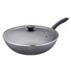SUPOR Cast Iron Wok with Glass Lid