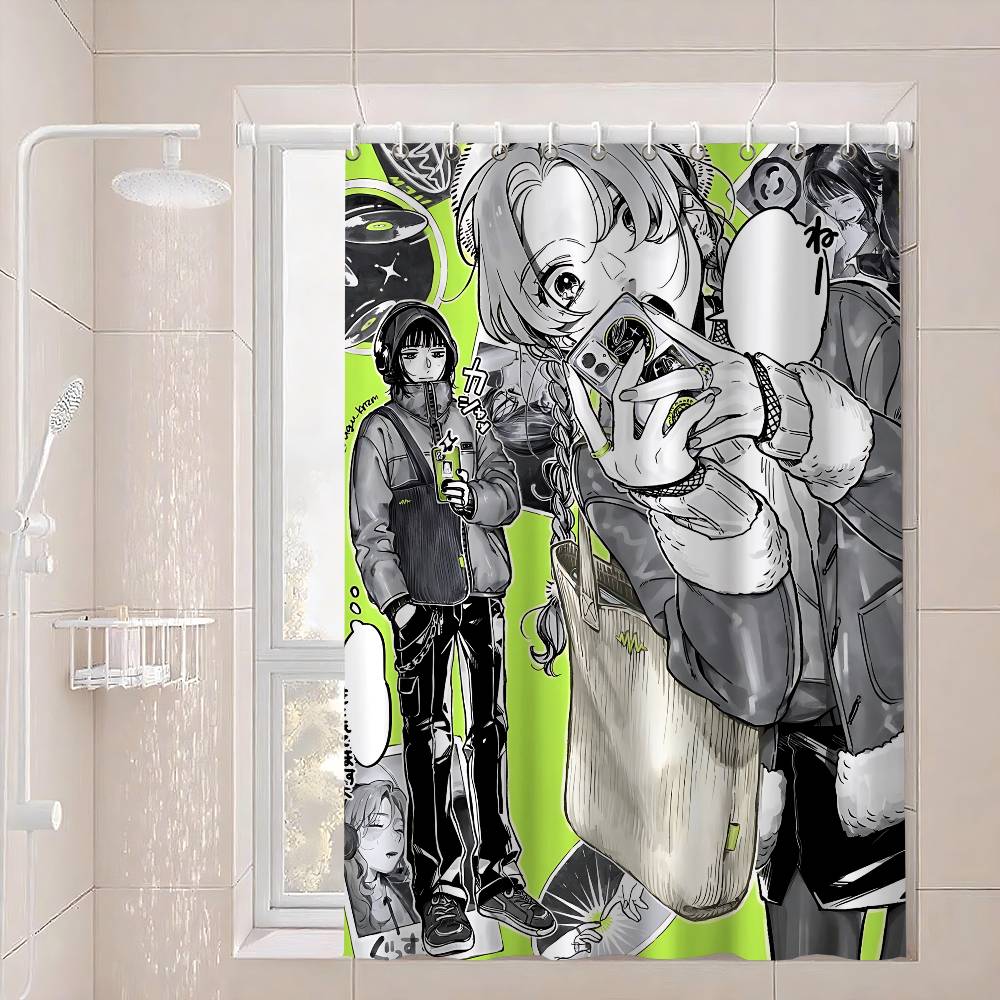 K-Kininatteru Hito Ga Otoko Ja Nakatta Waterproof Fabric Shower Curtain Bathroom Decoration Curtain Home Hawaiian Shower Curtain