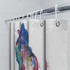 Wolf Shower Curtain Abstract Animal Art Nature Forest Decor Bathroom Set Waterproof Modern Home Decor Gift
