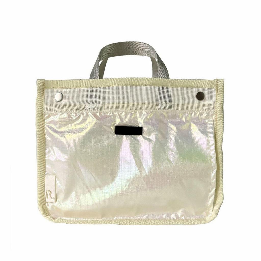Rootote LT Sparu Lumier A 1063 Tote Bag with Mesh Spa Hot Spring Bag Pearl Dividers, Bag, (04 White)