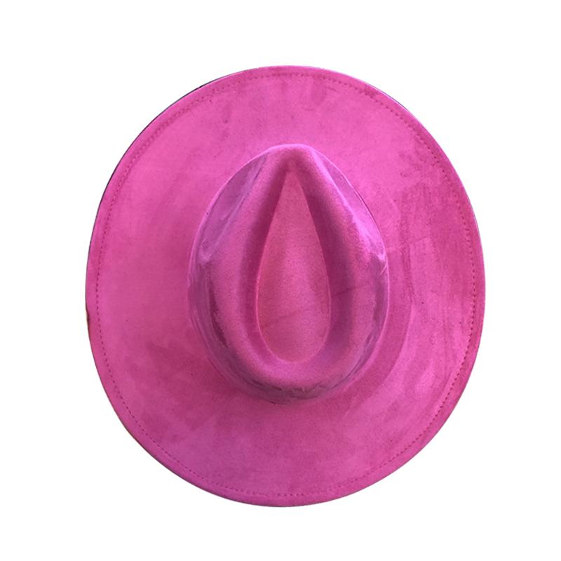 Teal Suede Hat Wide Brim 34 Colors Fedora Hat Men Women Autumn Winter Felt Jazz Hats Classic Church Fedoras Chapeau Sombrero Muj
