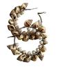 @ Beautiful Shankh Earring Brown Color For Women And Girls Zr950-60%Off
