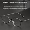 Ultra-Lightweight Titanium Glasses Frames B Titanium Eyeglasses Frames Japanese Handmade Men's Business Casual Spectacles