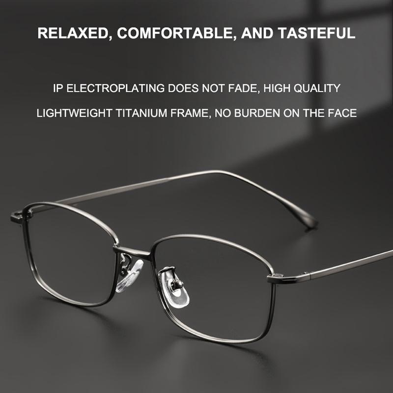 Ultra-Lightweight Titanium Glasses Frames B Titanium Eyeglasses Frames Japanese Handmade Men's Business Casual Spectacles