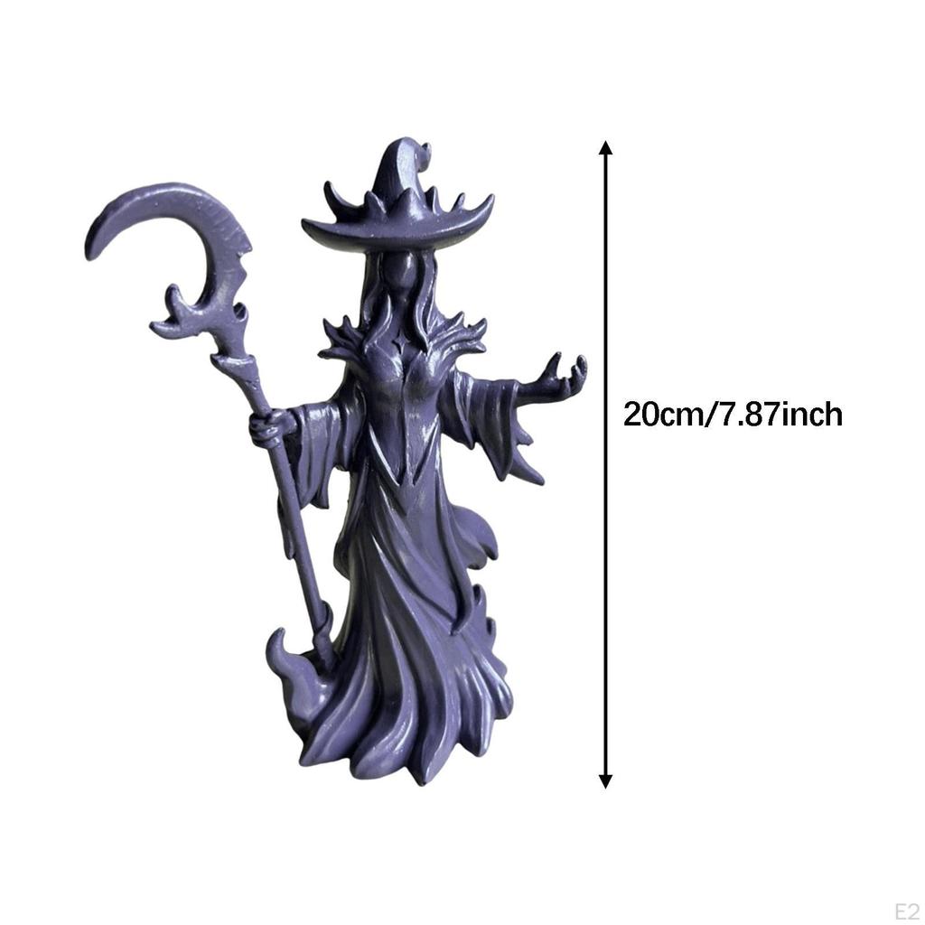 Witch Statue Gothic Collection Decorative Sculpture for Shelf Home Fireplace