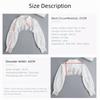 Beautiful Lace Sunscreen Shawl Chiffon Floral False Collar Clothes Accessories Girl