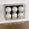 Acrylic Baseball Softball Bat Showcase Clear Protective Case Wall Mounted Ball Display Holder Dustproof Storage Box