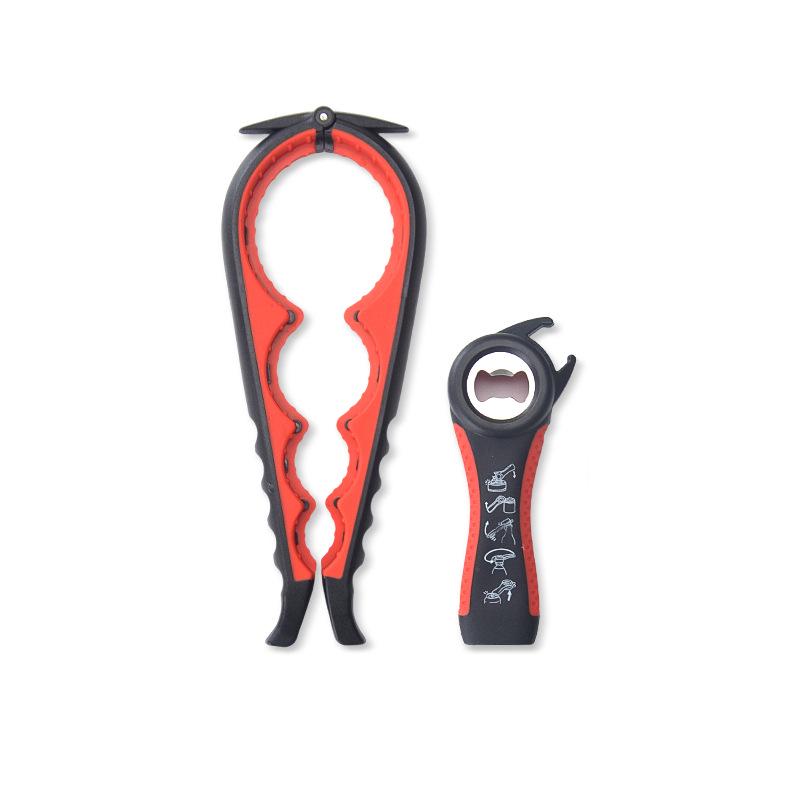 Versatile Kitchen Opener Set: 5-in-1 Beer Bottle Opener & 4-in-1 Twist-Off Lid Tool