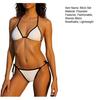 Women Bikini Set Adjustable Side Tie Bottoms And Halter Neck Top Elastic Breathable Comfortable Beachwear for Summer