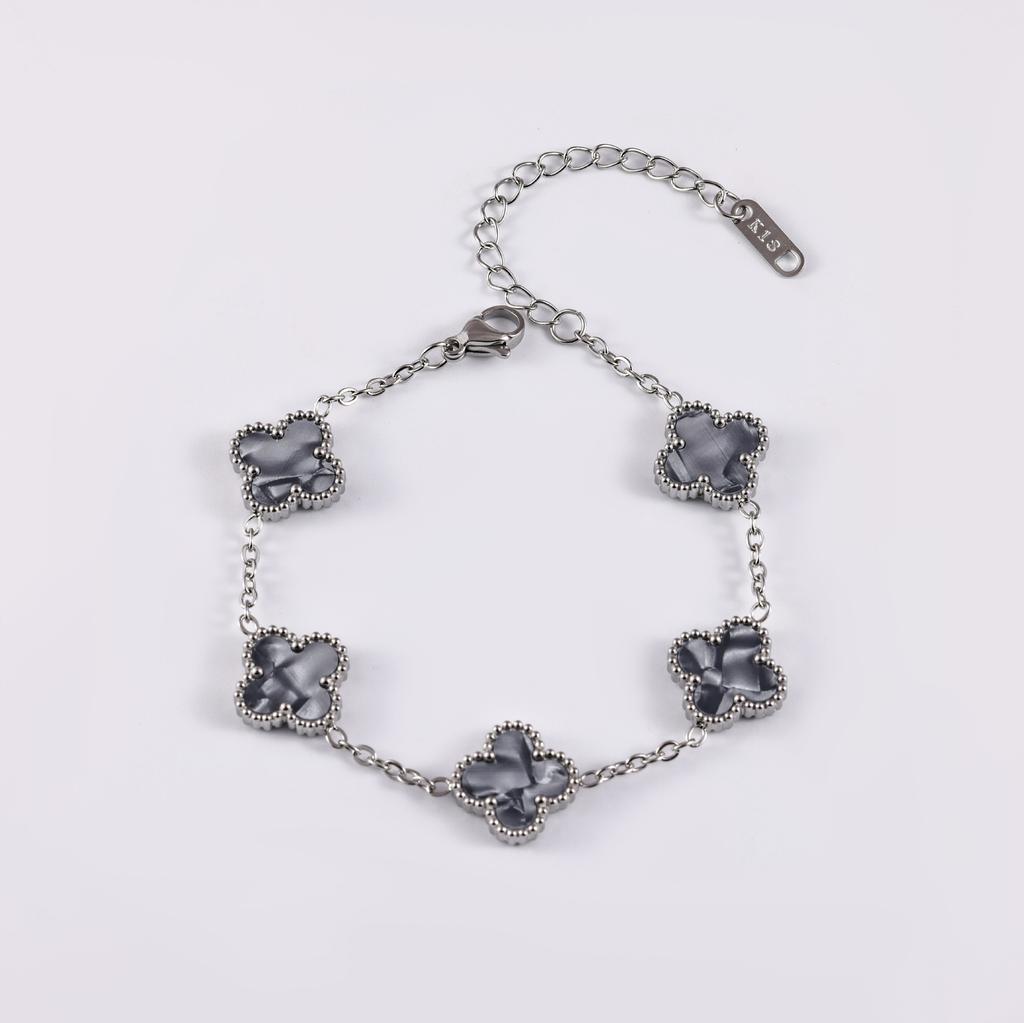 Pulseira cor trevo, joias da moda e modernas, acessórios de alta qualidade