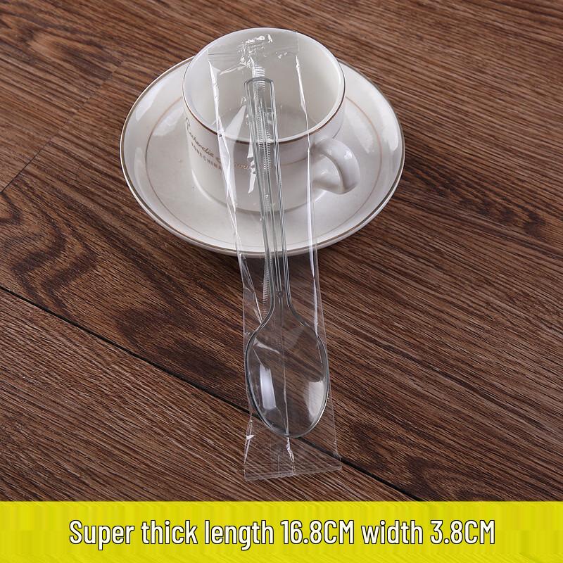 OIMG Black Disposable Heavy-Duty Plastic Sporks