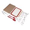 Cookie Cutters Set Carbon Steel Cutters Cookie Baking Supplies Set with Baking Pan Baking Mat