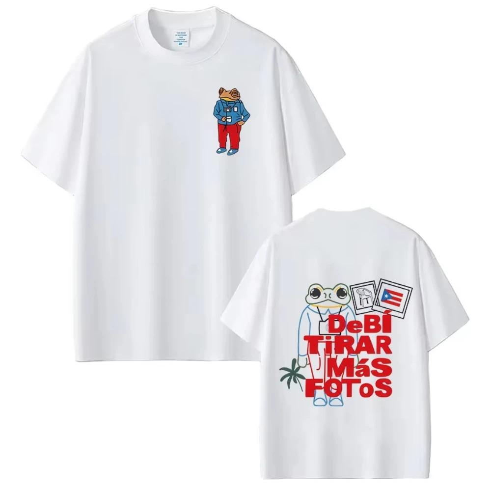 Bad Bunny Tour Debi Tirar Mas Fotos DTMF TShirt Oversized Mens Womens Summer ONeck Hip Hop Pop Music Streetwear Clothing