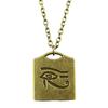 Hand of Fatima Eye of Horus Protection Amulet Pendant Antique Bronze Metal Women Collar Necklace Hot Sale