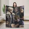 Leon Kennedy Resident Evil Quality Warm Throw Blanket for Winter  Fashionable Bedspread for Living Room Bedroom Ideal for Men an