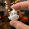 Detailed Ship Statue 3D Printed Halloween Boat Figurine, Spooky Ghost Pumpkin Festive Holiday Decorations for Party Tabletop Home Decor Ornament