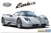 Aoshima Bunka Kyozaisha Řada Supercar Pagani Zonda C12S Plastikový model 1/24 č.7 '00