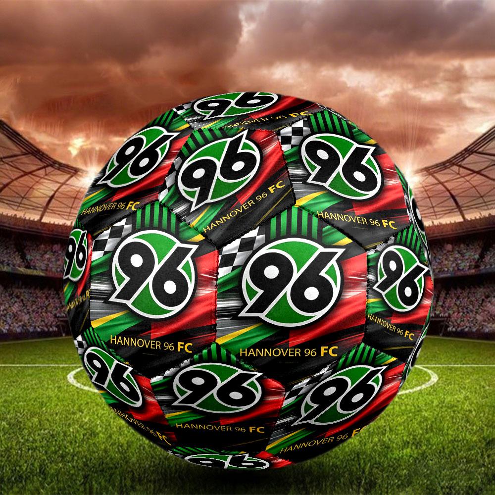 Hannover 96 Fußball-Print Größe 5 Fußball, Standard-Spielball für Sportspiele und Mannschaftstraining, Ideales Geschenk für Fußballfans