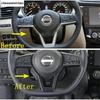 Steering Wheel Button Frame Decor Cover Trim For Nissan X-trail T32 Rogue 2017 -  Red / Carbon Fiber Accessories Interior