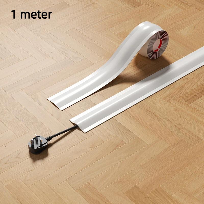 Soft Pvc Self Adhesive Cable Concealer Flame Retardant For Home Office Floor Wall Cable Management