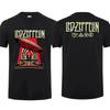 Hip Pop Harajuku T Shirt Vintage Rock Band Led Tour Mothership Zeppelin T Shirt Double-sided Casual Oversized T-shirt Unisex