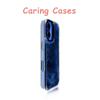 For iPhone 17 Pro Max Case Fish-Scale Blue Liquid Sand Clear Luxury Trendy Design Compatible with iPhone 16 15 14 13