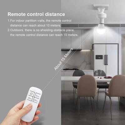 E27 Base Socket Universal Lamp Holder Base LED With EU Plug US Power Plug 110V 220V UV Light Bulbs Base With Timer Remote