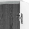 Nightstand Gray Sonoma 43 x 34.5 x 47 cm Engineered Wood