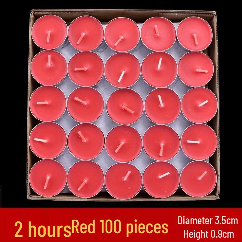 LIEI 8-Hour Smokeless Butter Lamps, 100-Count