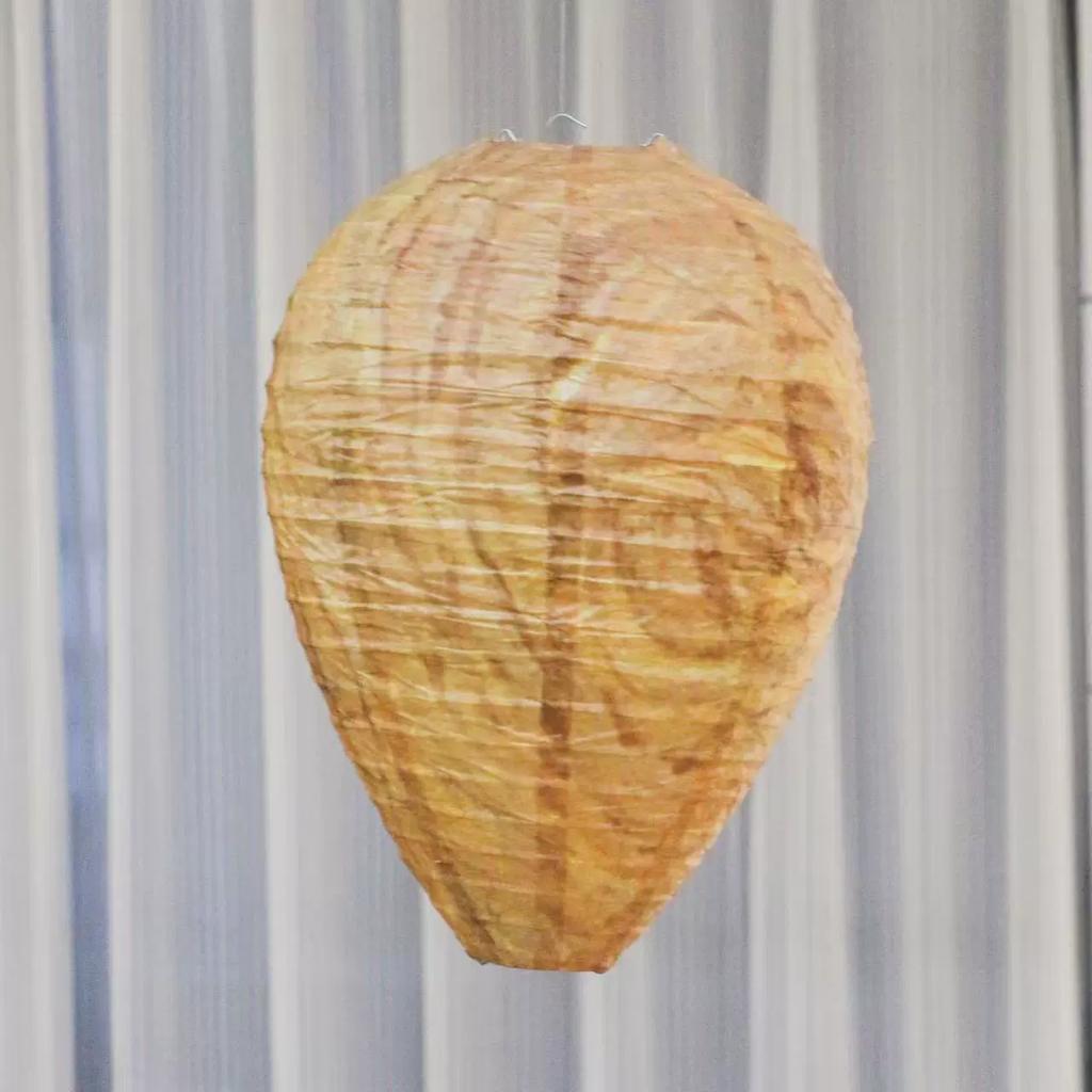 Simuliertes Wespennest Natürliches Bienenabwehrmittel Zum Aufhängen im Freien Künstlicher Bienenstock Geeignet für Gärten Terrassen Veranden Innenhöfe
