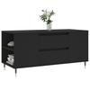  Coffee Table, Black, 102x44.5x50 Cm, Wood-based Material