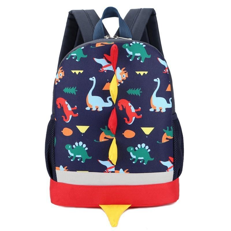Cute Cartoon Animal Print Toddler Backpack Durable Nylon For Boys And Girls