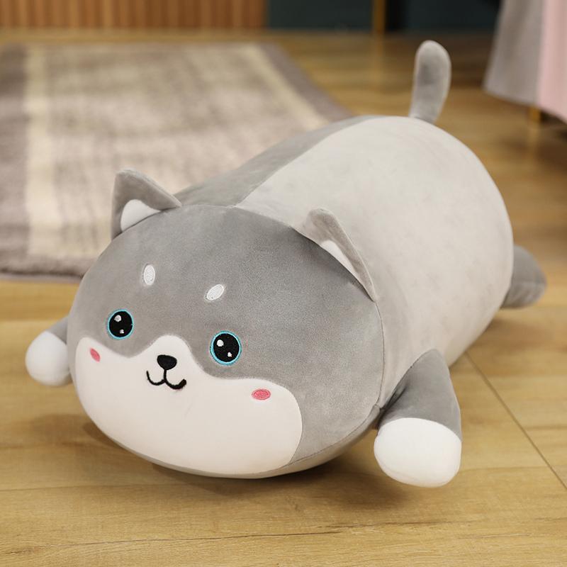 50~100Cm Squishy Cartoon Animal Plush Pillow Stuffed Pig Rabbit Bear Husky Doll Soft Plushie Sleeping Pillow Gift