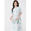 Ai Yi Lian New Chinese Style Print Summer Dress