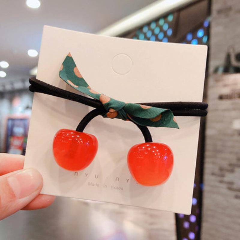 Korean Elegant Hair Rope Bracelet Scrunchie Women Elastic Hair Rubber Bands Accessories For Girls Tie Hair Ring Headdress Holder