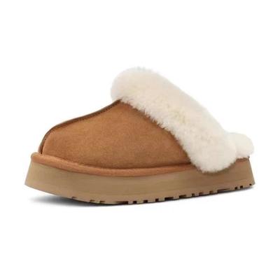 Women Slipper 2024 Selling New Furry Design Classic Winter Warm Botas Mujer Indoor Thick-soled Comfortable Open-toe Cotton Shoes