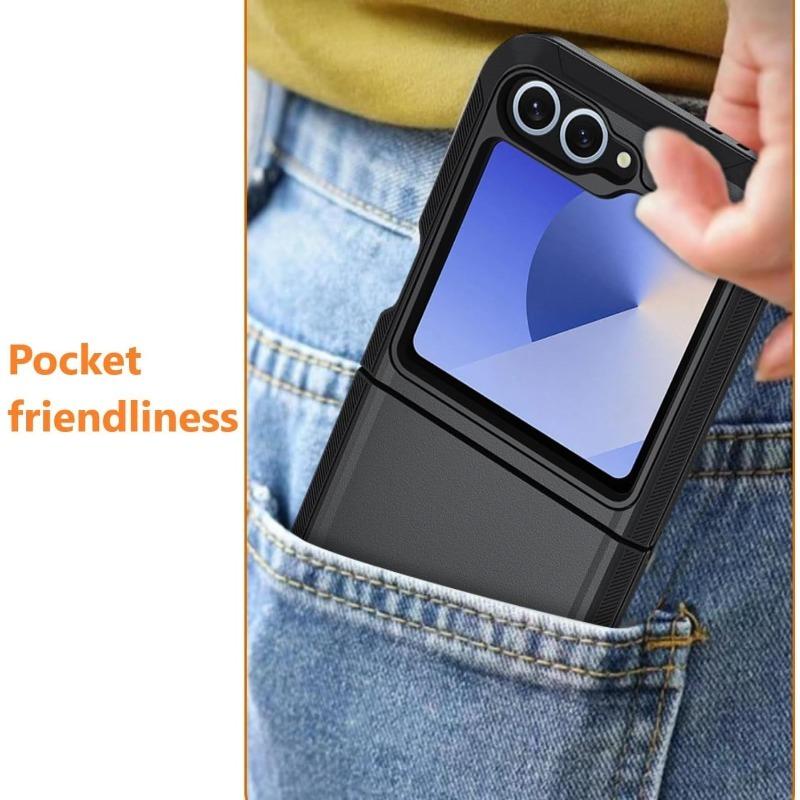 Rugged Heavy Duty Military Grade Phone Case for Samsung Galaxy Z Flip 7 FE 6 5 4 Shockproof Matte with Clip Hard Protector Cover